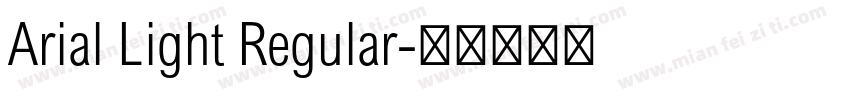 Arial Light Regular字体转换